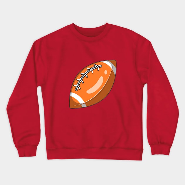 Rugby Ball Crewneck Sweatshirt by KH Studio